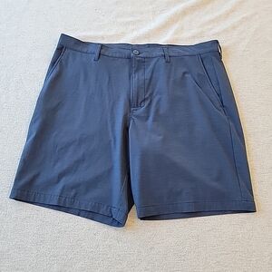 Callaway Shorts Men's Size 38 Navy Blue Casual Golf Flat Front Chino Inseam 8